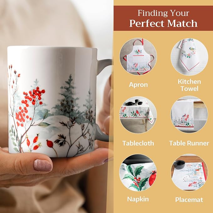 Maison d' Hermine Coffee Mug with Handles Tea Cups (15 Ounce, Pack of 1) | Fine Bone China Coffee Mugs for Hot Beverages Cappuccino Latte Home Restaurant Hotel Spring Summer -Morzine - Chamonix - Image 6