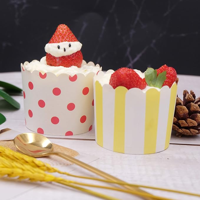 Large Paper Cake Baking Cup Cupcake Muffin Cases diameter 6cm,Set of 100 - Image 4