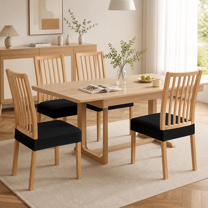 BIETYONE Waterproof Dining Chair Covers, Stretch Seat Protector, Washable | 4 Pack, Waterproof, Spill Resistant, Washable, Stretch Fit, Easy Clean Chair Protector - Image 8