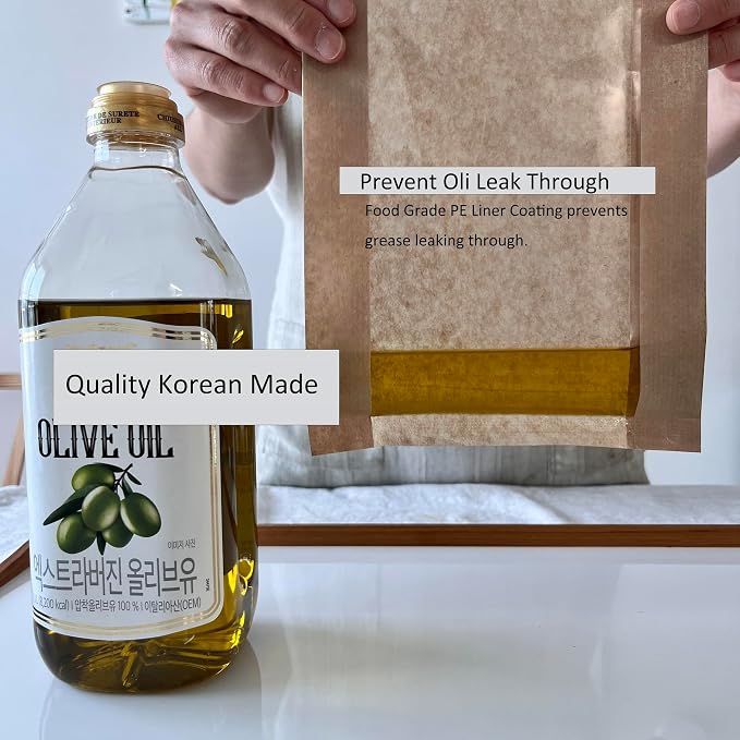100 Pcs cozymomdeco Korean Made Bakery Bags with Window, Paper Sandwich Bags, Donut To Go, Bakery for Treat, Snack, Cookie Packaging,Pastry Bags (Brown) (Small) - Image 6