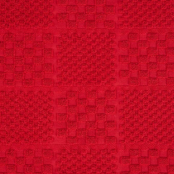 KITCHENAID Quilted Cotton Terry Cloth Oven Mitt, Pot Holder, Kitchen Towel 4-Pack Set, Heat Resistant, Silicone Grip, Gift Set, Passion Red, 16"x26", 7"x13" & 7"x10" - Image 3