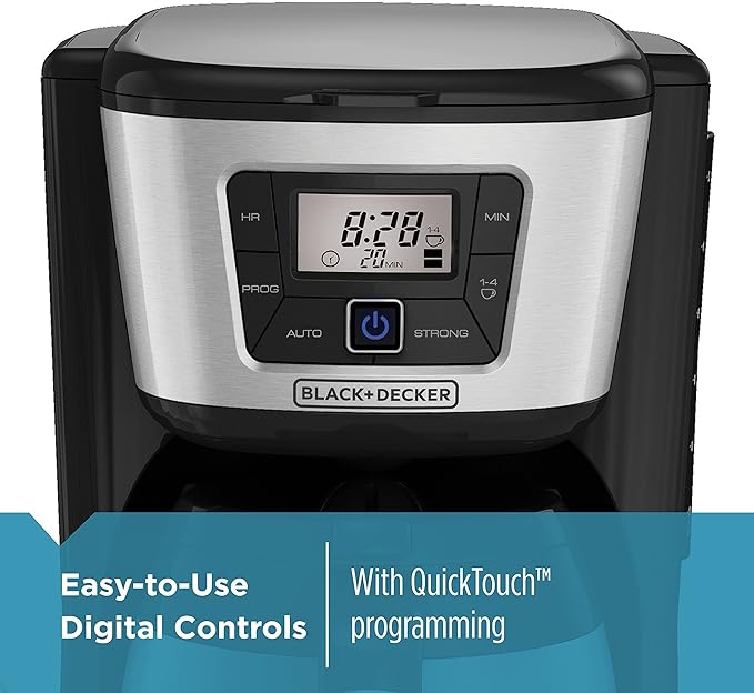BLACK+DECKER 12-Cup Thermal Coffeemaker, Black/Silver, CM2035B - Image 3