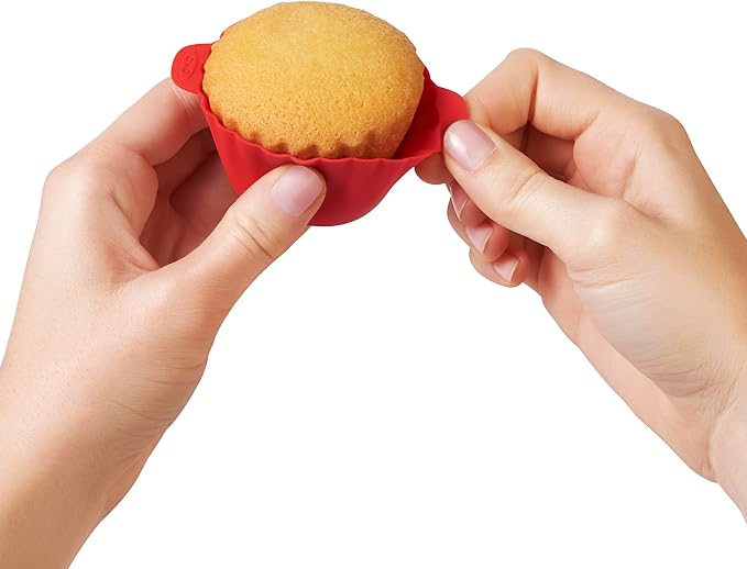 OXO Good Grips Silicone Baking Cups, Pack of 12, Reusable, BPA-Free, Dishwasher Safe, Non-Stick, Food Grade, Cupcake Cups, Muffin Cups, Cupcake Liners, Muffin Liners - Image 14