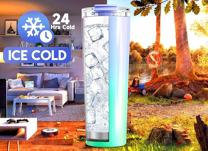 Meoky 30 oz Insulated Travel Coffee Mug: Leak Proof Lid, Fairyland | Stainless Steel Coffee Tumbler, Keeps Hot for 8 Hours or Cold for 24 Hours, Fits in Car Cup Holder, BPA Free - Image 3