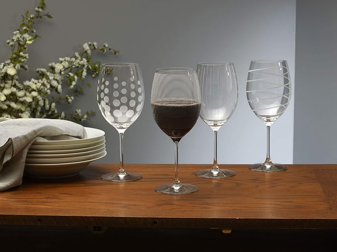 Mikasa Cheers Bordeaux Wine Glass, Set of 4, 24 Ounce, Clear - Image 4