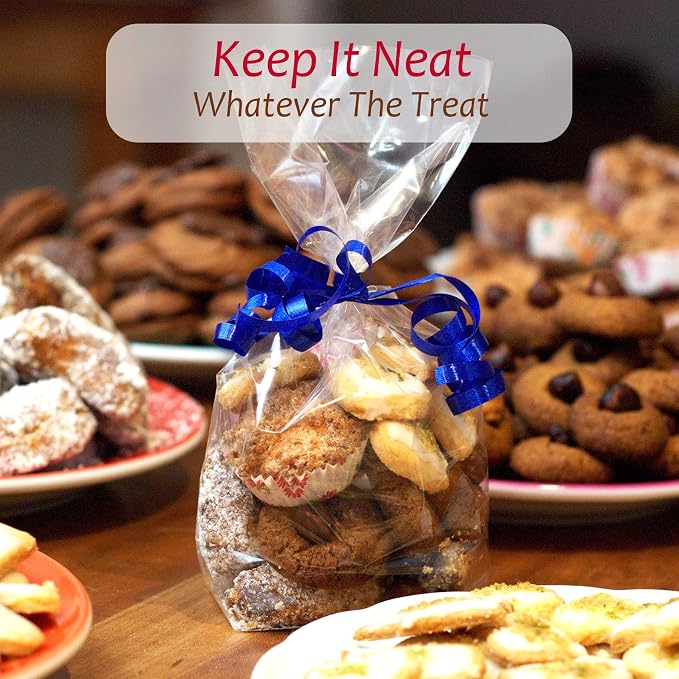 Morepack Gusseted Flat Bottom Cellophane Bags 4x2x8 In 50Pcs | Smore Bags with Paper Insert - Image 6