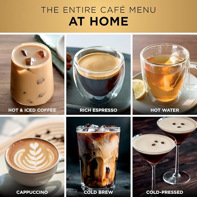 Ninja Luxe Café Pro Series, Espresso, Cold Brew, Hot Water, ES701 | Drip Coffee, Integrated Tamper, Built-in Grinder, Hands-Free Frother for Cappuccinos, Lattes, Americanos, Dairy or Non-Dairy - Image 7