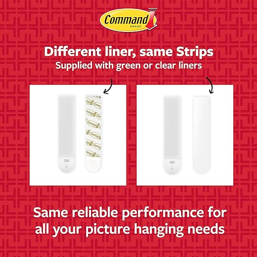 Command 10 lb Medium Picture Hanging Strips 100 Pairs (200 Command Strips), Damage-Free Hanging Picture Hangers, Great for Home Decor, White Adhesive