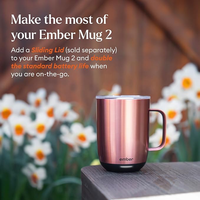 Ember Mug² Temperature Control Smart Mug 14oz - Rose Gold - Image 4