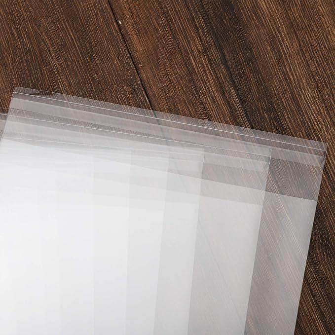 Nobranded 50 pcs Clear 14" x 18" Self Seal Cello Cellophane Bags Resealable Poly Bags 2.8 mils OPP Bag for Packaging Clothing, T Shirts, Party Decorative Gift… - Image 6