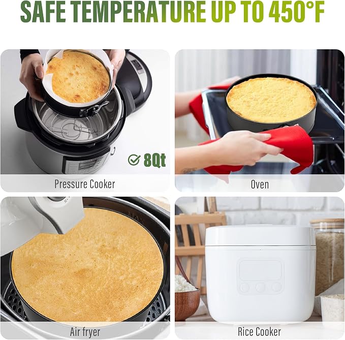 Vakoo 9 Inch Springform Pan - Nonstick, Leakproof Cheesecake Pan for Baking, Easy Release, No Parchment Paper Needed - Image 6