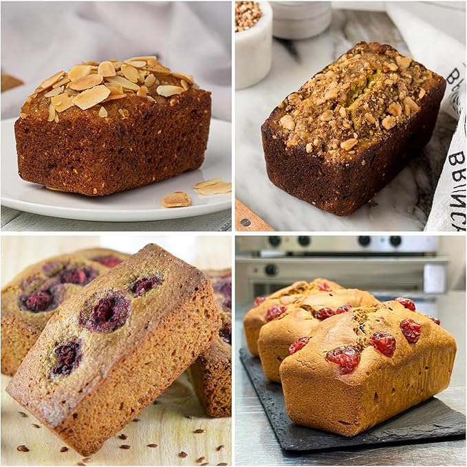 6 Cups Silicones Muffins Pan French Pastries Nonstick Baking Mold Tray for Cupcakes Brownies Ice Creams Speckled Design