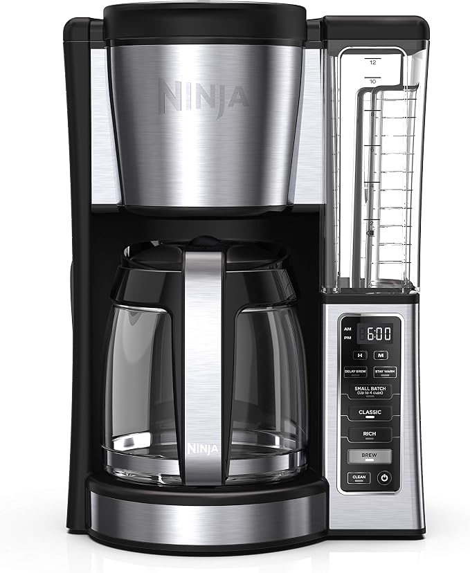 Ninja Fresh Brew Coffee Maker, 12 Cup Glass Carafe, Stainless Steel, CE251 by Unknown