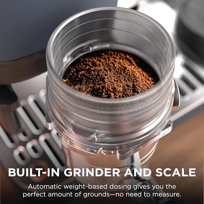 Ninja Luxe Café Premier Espresso & Rapid Cold Brew, Cyberspace, ES601CY | Drip Coffee, Built-in Coffee Grinder, Hands-Free Milk Frother, Assisted Tamper for Cappuccinos & Lattes - Image 5