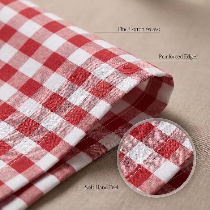 Urban Villa Cloth Napkins Cotton 20x20 (Set of 12) Rust - Image 5