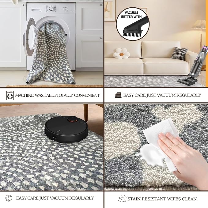 2x3 Washable Doormat, Non-Slip Rug for Front Door, Bathroom & Kitchen - Low Pile Indoor/Outdoor Mat with Rubber Backing, Modern House Design - Image 7