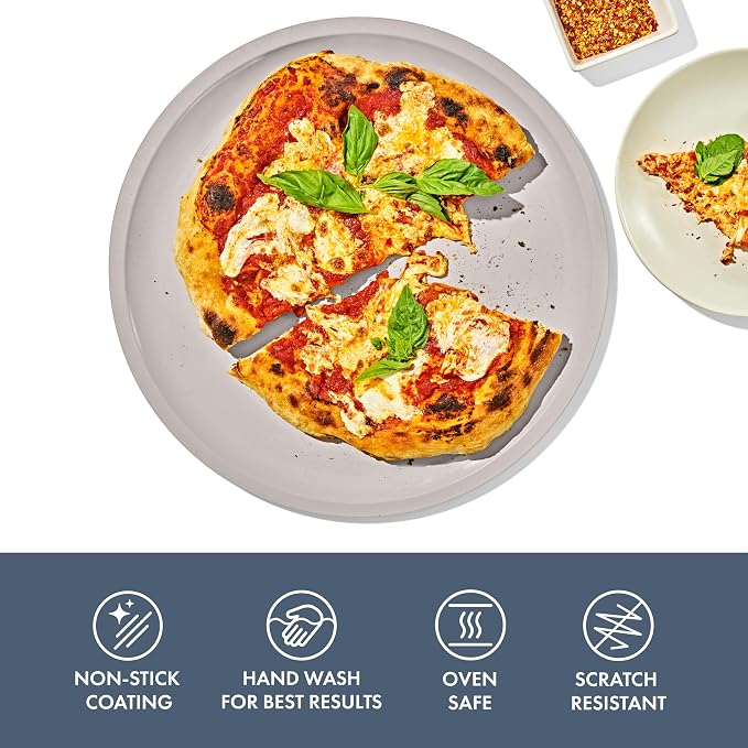 OXO Good Grips Non-Stick Pro Ceramic Coated Metal Bakeware 15” Pizza Pan – Storm Blue - Image 2