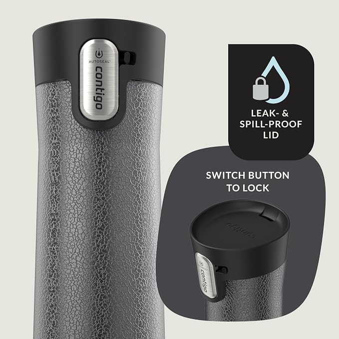 Contigo® AUTOSEAL® West Loop Vacuum-Insulated Stainless Steel Travel Mug with Easy-Clean Lid, 24 oz, Crystal Sake - Image 3