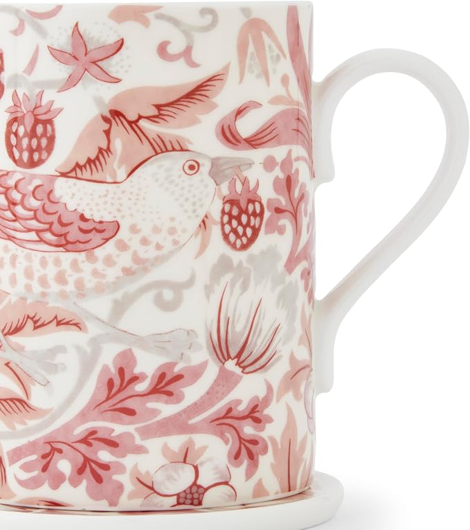 Spode Morris & Co Mug & Coaster Set, Madder - Image 4