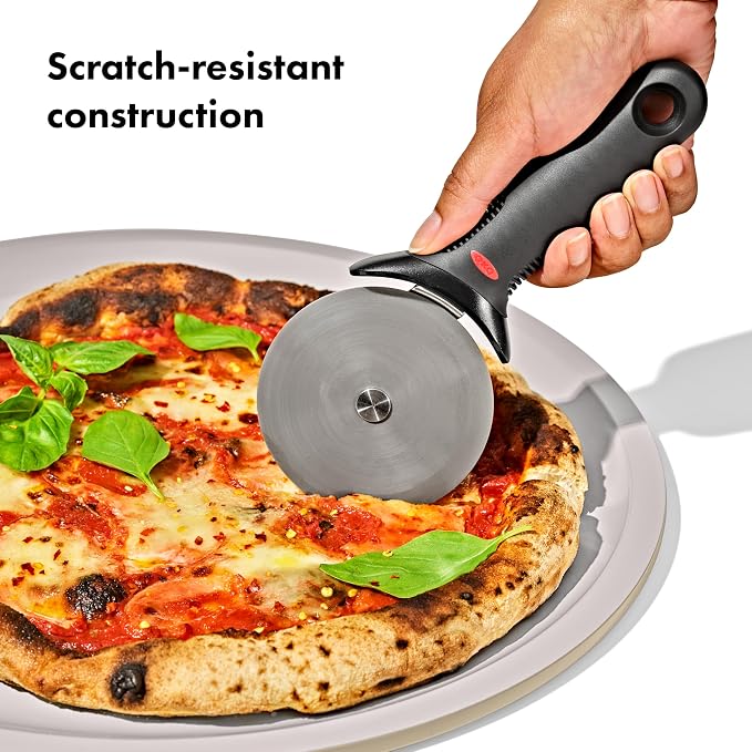 OXO Good Grips Non-Stick Pro Ceramic Coated Metal Bakeware 15” Pizza Pan – Biscuit - Image 4