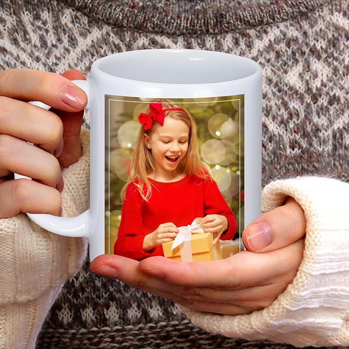 DANALLAN Sublimation Mugs, Premium Coffee Mugs Set of 12 White Ceramic Sublimation Cups 11 oz Christmas Coffee Mug for Soup Tea Milk Latte Hot Chocolate - Image 4