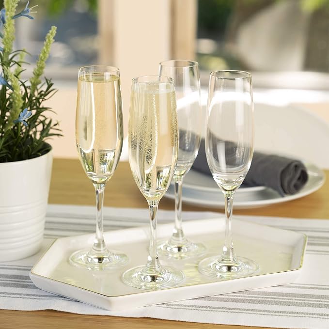Spiegelau Wine Lovers Champagne Flutes, Elegant Crystal Champagne Glasses Gift Set, Perfect for Prosecco, Sparkling Rose, Mocktails, Home Bar Accessories, Housewarming, Wedding Gifts, 6.7 oz, Set of 4 - Image 7
