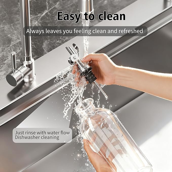 Auto Flip Liquor Pour Spouts 2-Pack, Leak-Proof 304 Stainless Steel Wine Pourer & Olive Oil Dispenser with Food-Grade Silicone for Kitchen, Bar, Restaurant (Silver)