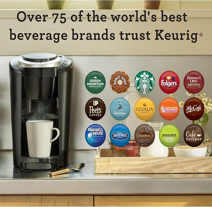 Keurig K-Compact Single-Serve K-Cup Pod Coffee Maker, with 3 Brew Sizes, Smart Start Feature, 36oz Removable Reservoir, Black - Image 7