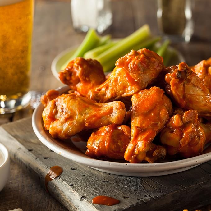 Allrecipes Essential Wings Blends (Buffalo, Ginger Teriyaki, Jerk) in Glass Jars with Removable Sifter Caps for Sprinkling, Set of 3, Clear, 9.63 x 6.13 x 2-Inch - Image 5