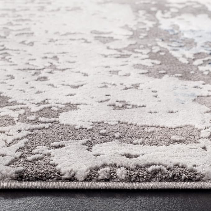 SAFAVIEH Craft Collection Runner Rug - 2'3" x 14', Grey & Blue, Modern Design, Non-Shedding & Easy Care, Ideal for High Traffic Areas in Living Room, Bedroom (CFT820F) - Image 3