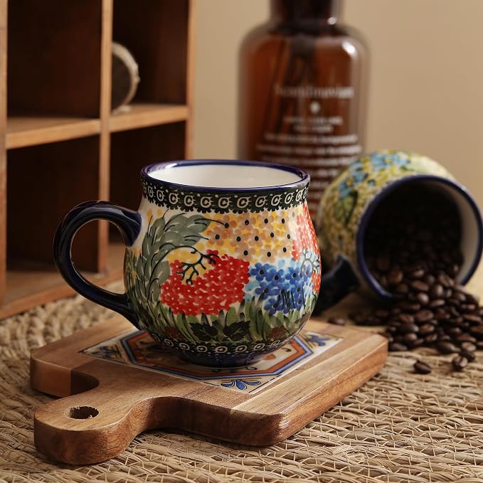 ALMA 12oz Handmade Ceramic Coffee Mug | Microwave & Dishwasher Safe, Ideal for Morning Coffee Tea, Home Kitchen Dining Room Display, For Home Makers & Women - Image 6
