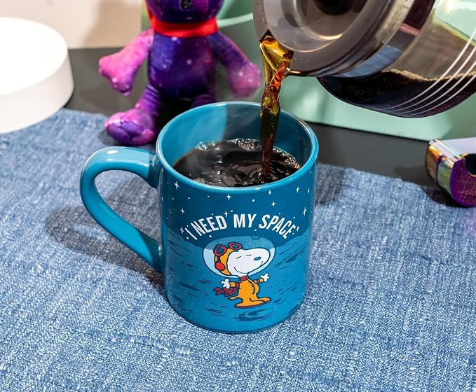 Silver Buffalo Peanuts Snoopy I Need My Space, Ceramic Mug, 14oz | 0.4 Liters - Image 10