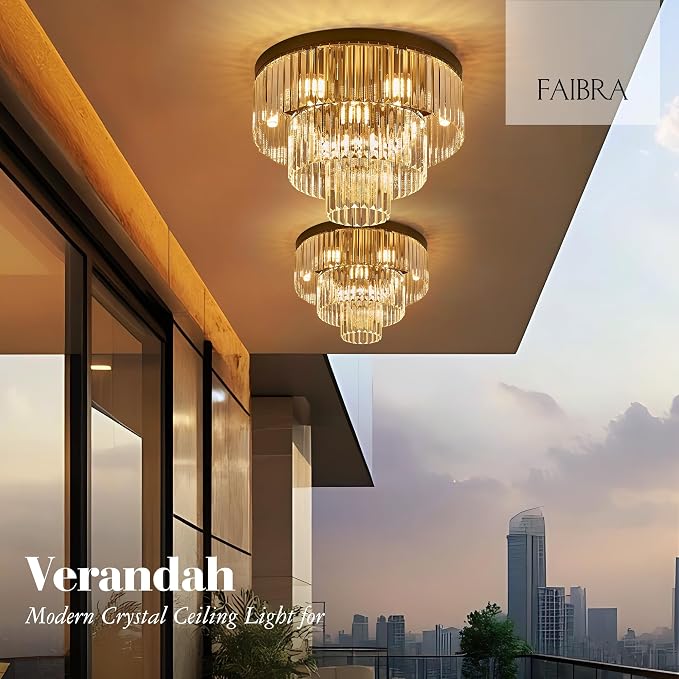 21.65" Black Crystal Ceiling Light 10-Light Modern Crystal Ceiling Light Fixture 3-Tier Luxury K9 Crystal Ceiling Light,for Dining Room Kitchen Island Living Room Bedroom - Image 6