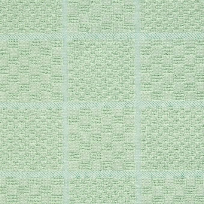 KITCHENAID Quilted Cotton Terry Cloth Oven Mitt, Pot Holder, Kitchen Towel 4-Pack Set, Heat Resistant, Silicone Grip, 16"x26", 7"x13" & 7"x10", Pistachio - Image 3
