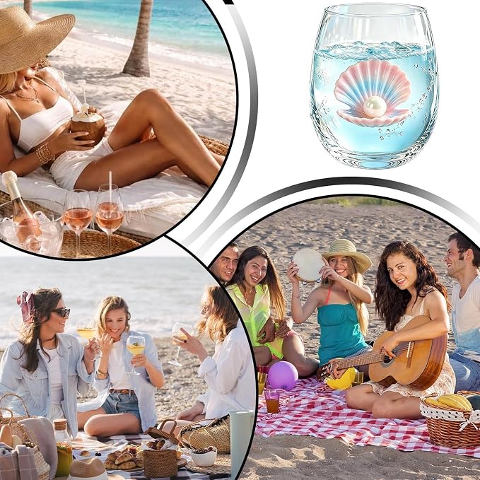 Drinking Glasses 350ml Sea Animal Kitchen Drinkware | Cocktail Glasses for Milk Ice Water Juice Tea Beer Mother Dad Wife - Image 4