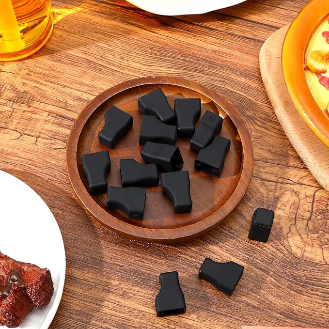 20 Pcs Coffee Syrup Pump Tip Covers Black Silicone Pourer Caps Dispensing Pumps Fits Syrup Pump Dispenser Oil Liquor Bottles, Preserve Freshness, Prevent Drips, Flavored Coffee Syrups Tip Cover