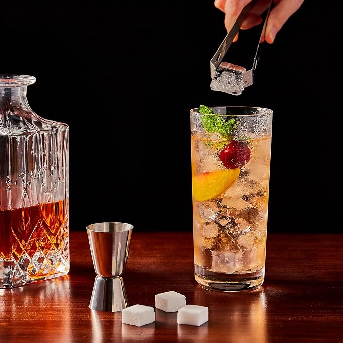 Drinking Glasses Set of 6, 16 oz Tall Drinking Glasses Highball Glassware, Borosilicate Glass Crystal Highball Glasses, Tom Collins Bar Glassware, Water Glass Cups for Cocktail, Mojito Bar Glassware - Image 8