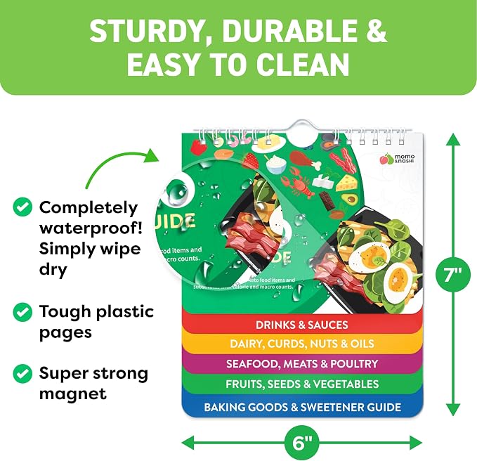 Keto Cheat Sheets Magnets Booklet - Keto Cookbook Meal Plan - Keto Diet Book for Beginners Over 60 - Keto Food Book Magnetic Chart - Weight Loss Low Carb Ketogenic Diet - Keto Food List Charts - Image 5