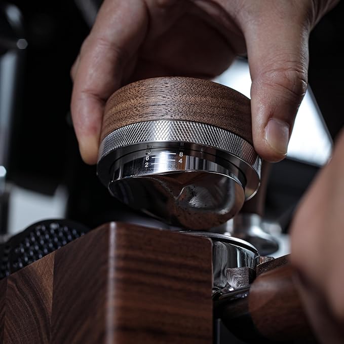 54mm Breville Espresso Machine Accessories Kit – Walnut Bottomless Portafilter, Spring Loaded Calibrated Tamper, Distribution Tool, Tamping Station & Espresso Scale with Timer
