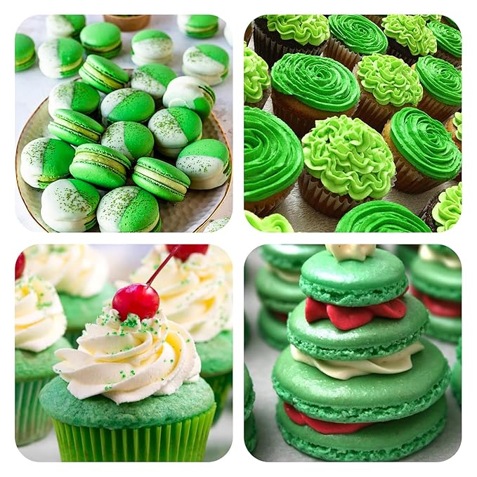 Green Gel Food Coloring - Pandalab 2 Ounce High Concentrated Food Dye for Baking, Cake, Cookie, Fondant, Icing, Easter Egg, Macaron, DIY Slime (60ml)