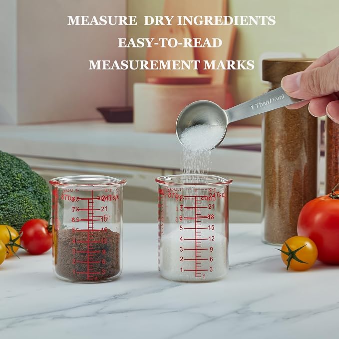 120 ML/4OZ High Borosilicate Glass Measuring Cup-V-Shaped Spout,Glass Measuring Beaker for Kitchen or Restaurant, Easy to Read(SINGLE) - Image 5
