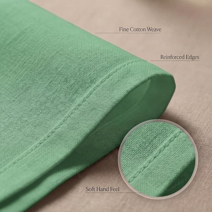 Urban Villa Cloth Napkins Cotton 20x20 (Set of 12) Geen - Image 5