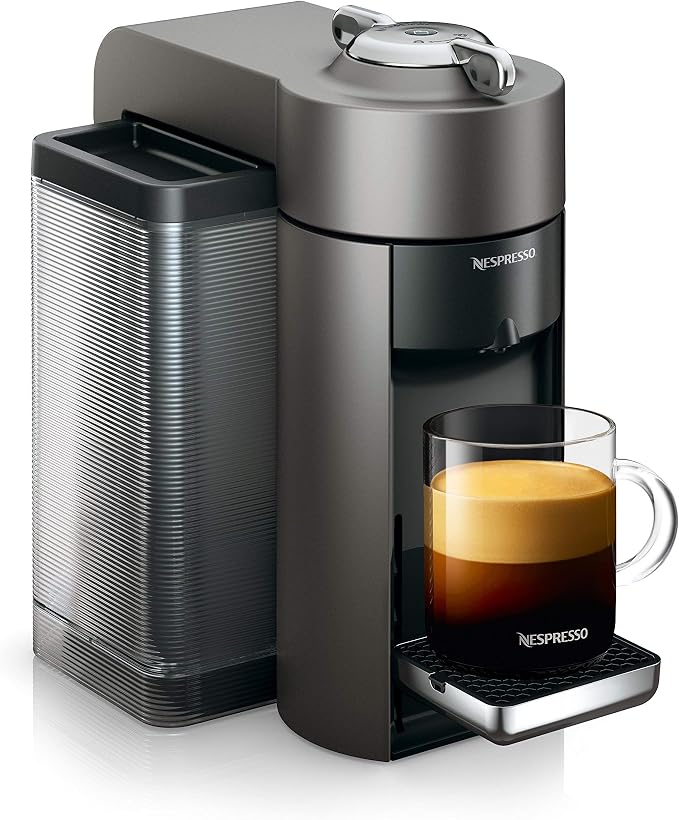 Nespresso Vertuo Coffee and Espresso Machine by De'Longhi, 54 ounces, Titan, Grey - Image 7