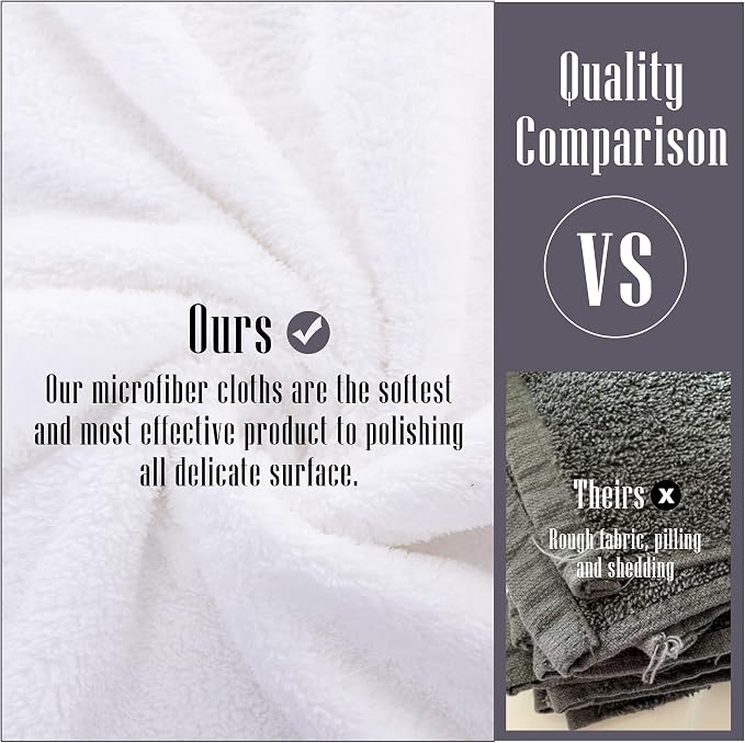 Sunny zzzZZ 24 Pack Kitchen Dishcloths - Does Not Shed Fluff - Reusable Dish Towels, Dish Cloths, Super Absorbent Coral Fleece Cleaning Cloths, Nonstick Oil Washable Fast Drying, 7 x 9 Inch (White) - Image 6