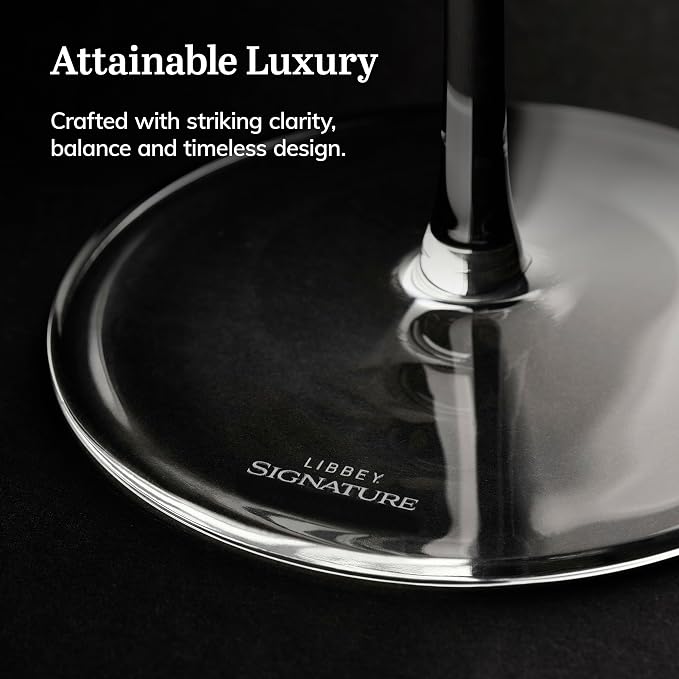 Libbey Signature Greenwich Coupe Cocktail Glasses Set of 4, Dishwasher Safe 8 Oz Coupe Wine Glasses, Stemmed Cocktail Glasses for Weddings, Birthdays - Image 4
