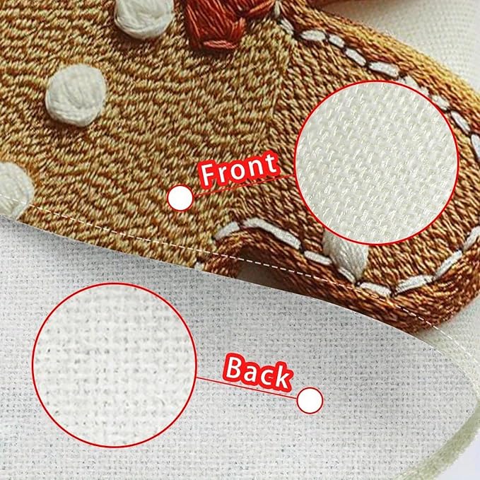 Christmas Placemats, 4Pcs Cute Washable Heat Resistant 12×18 Inch Table Mats Cute Place Mats for Party Outdoor Decoration Kitchen Dining Décor - Image 6