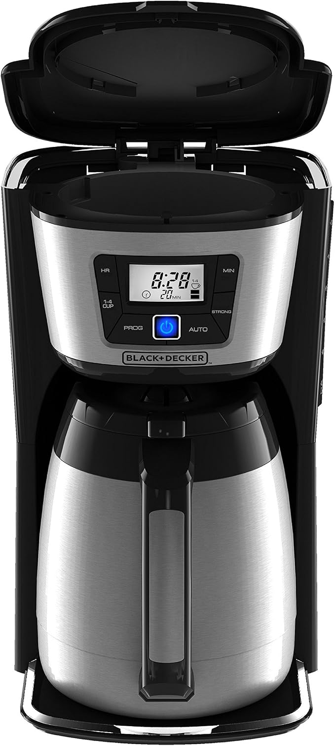 BLACK+DECKER 12-Cup Thermal Coffeemaker, Black/Silver, CM2035B - Image 9