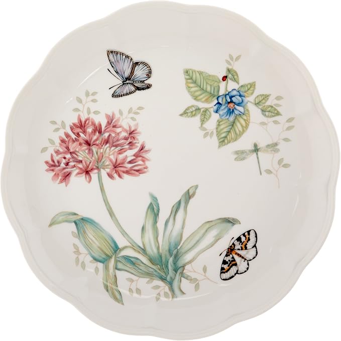 Lenox Dinnerware Set, Butterfly Meadow 18-Piece Set, Service For 6, White Porcelain, Butterfly And Flower Designs, Plates And Bowls Sets, Dishwasher Safe, Home & Kitchen (Assorted, 18 Pieces) - Image 8