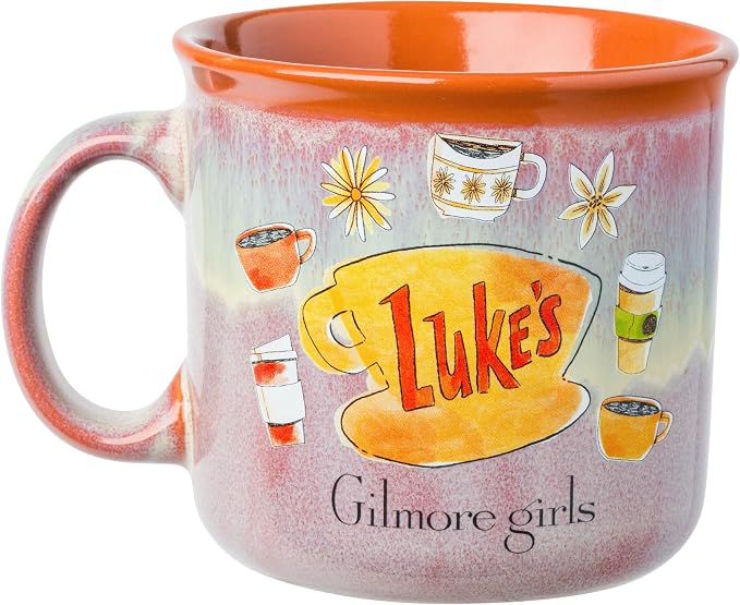 Silver Buffalo Gilmore Girls High Gloss, Ceramic Camper Mug, 20oz | Luke's Diner, Cafe Logo, 0.59 Liters - Image 2