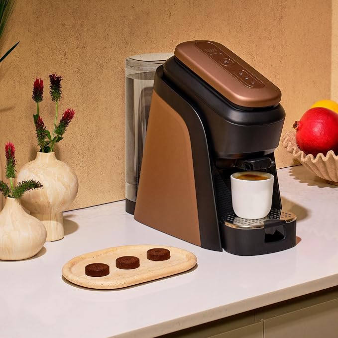 Lavazza Tabli Espresso Machine, works with 100% Coffee Tabs (Brown) | Single-serve espresso system. Tabli 100% Coffee Tabs compatibility. Easily brew an espresso, lungo, or double shot. - Image 13